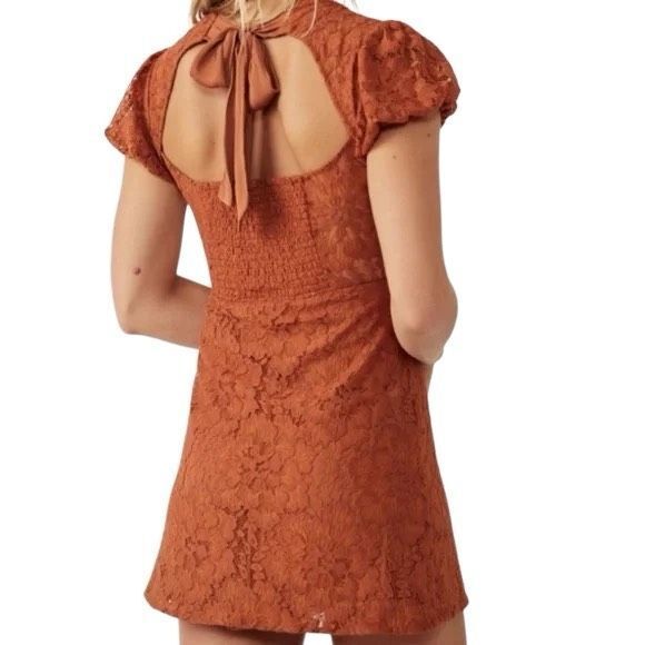 NWOT Free People Hailee Lace Mini Dress Size L - Picture 4 of 9
